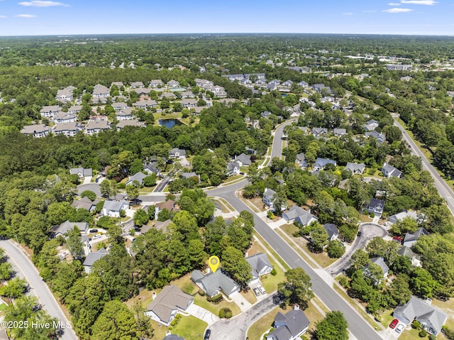 drone / aerial view featuring a residential view