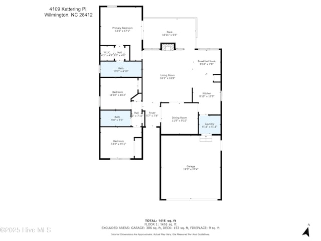 4109 Kettering Pl, Wilmington, NC 28412 - home floor plan