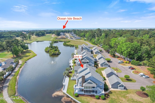 1710 Deerfield Ct SW Unit 4A, Ocean Isle Beach, NC 28469 - bird's eye view of a nearby body of water