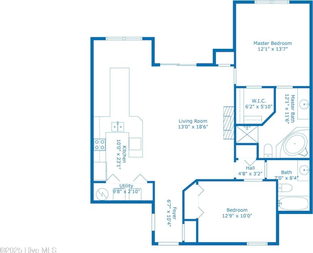 2910 Mulberry Ln Unit B, Greenville, NC 27858 - view of property floor plan
