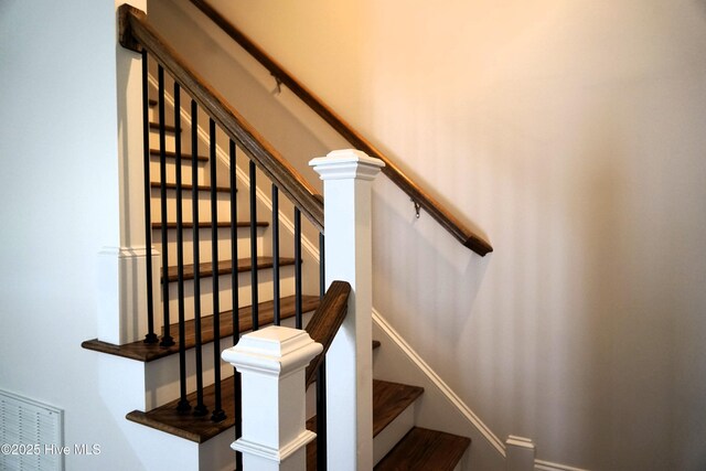 view of stairway
