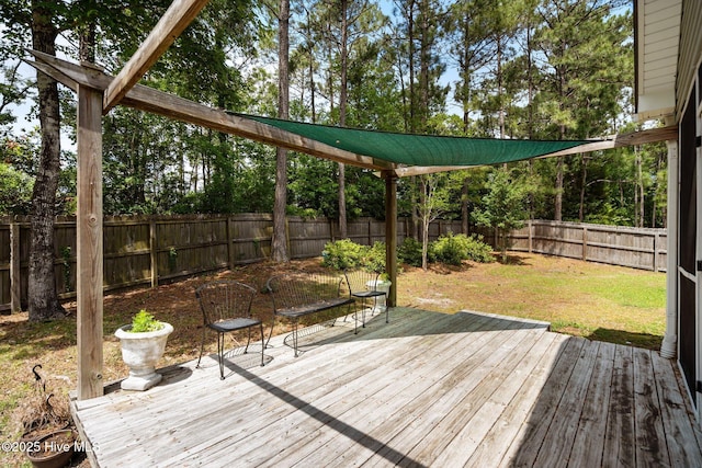 view of deck