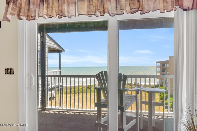 1896 New River Inlet Rd Unit 1402, North Topsail Beach, NC 28460 - balcony with a water view