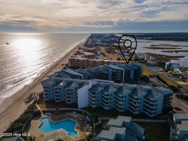 1896 New River Inlet Rd Unit 1402, North Topsail Beach, NC 28460 - bird's eye view of expansive coastline and a pool