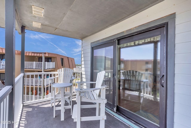 balcony with visible vents