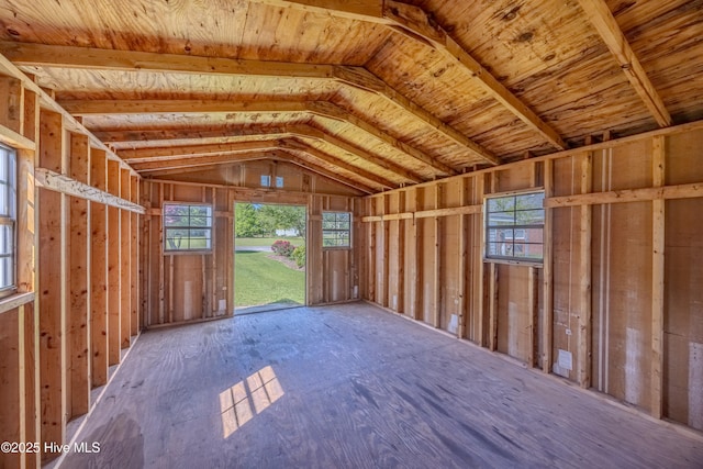 view of storage room