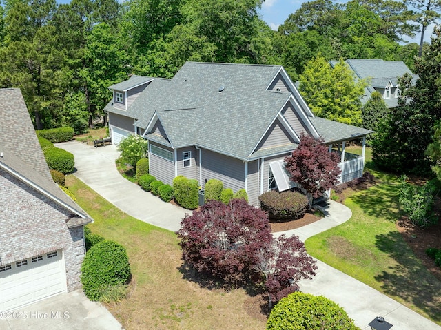 view from above of property