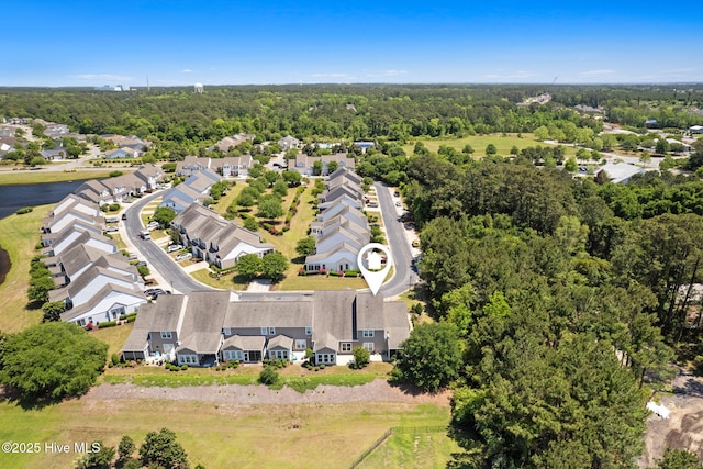 aerial view of residential area