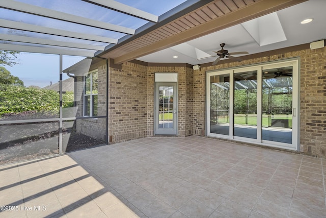 6618 Motts Village Rd, Wilmington, NC 28412 - view of patio featuring a pergola and a ceiling fan