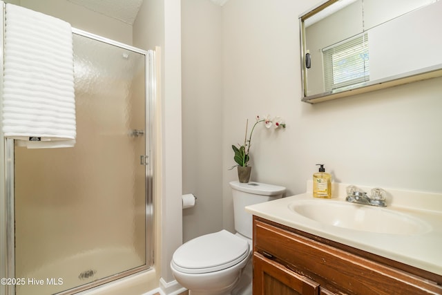 2 Cherokee Dr, Hubert, NC 28539 - full bathroom featuring toilet, a shower stall, and vanity