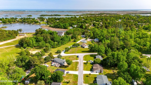 2 Cherokee Dr, Hubert, NC 28539 - birds eye view of property with a water view
