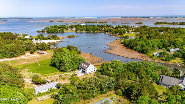 2 Cherokee Dr, Hubert, NC 28539 - bird's eye view featuring a water view