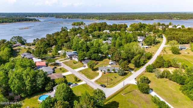 2 Cherokee Dr, Hubert, NC 28539 - birds eye view of property with a water view