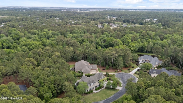3681 Fairfield Way, Southport, NC 28461 - aerial overview of property's location with a heavily wooded area and nearby suburban area