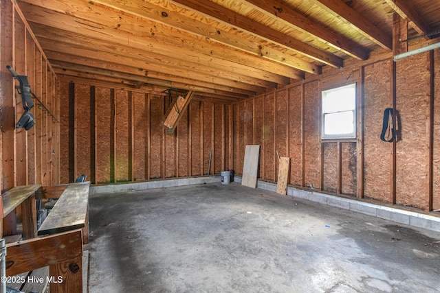 storage area with a garage