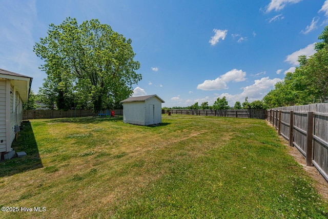 465 Meadstown Rd, Elizabeth City, NC 27909 - view of yard with a fenced backyard, a shed, and an outbuilding