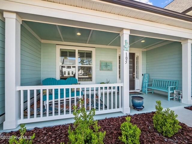 105 Camden Trl, Hampstead, NC 28443 - property entrance with a porch