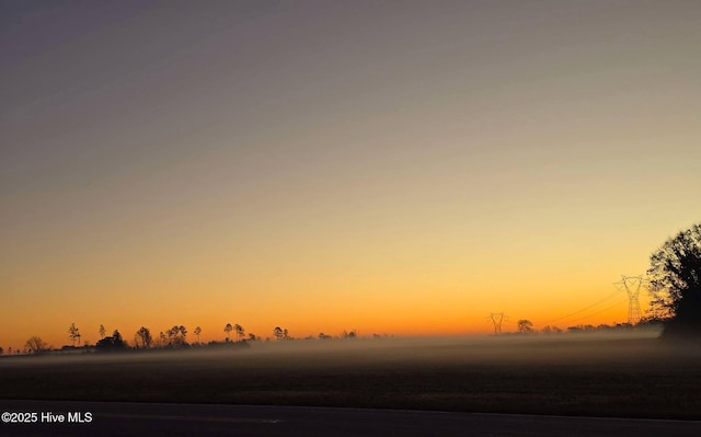 view of nature at dusk