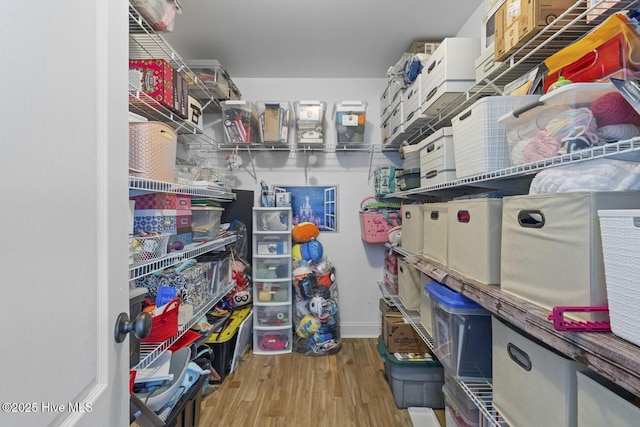 view of storage area