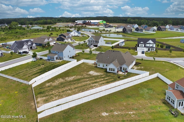 aerial perspective of suburban area