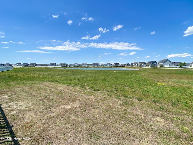 view of grassy yard
