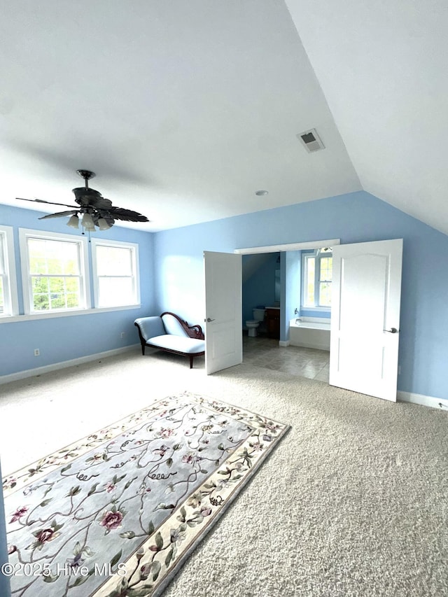 117 Quail Woods Dr, New Bern, NC 28560 - interior space with carpet floors, visible vents, and multiple windows