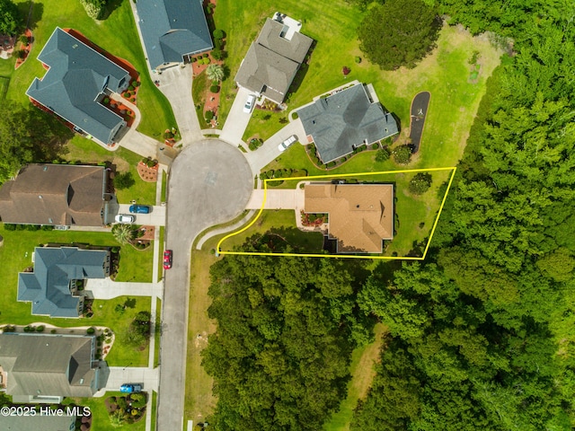 bird's eye view featuring a residential view