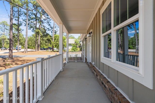 view of patio / terrace featuring covered porch