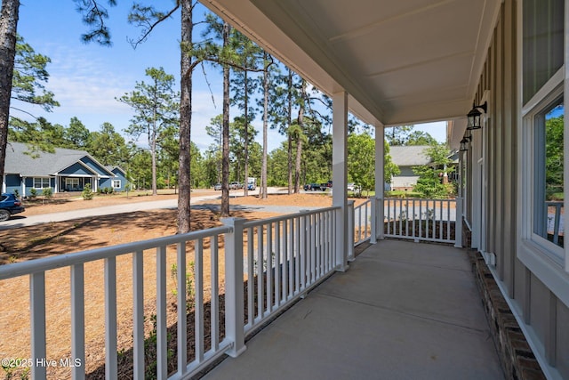 balcony with covered porch