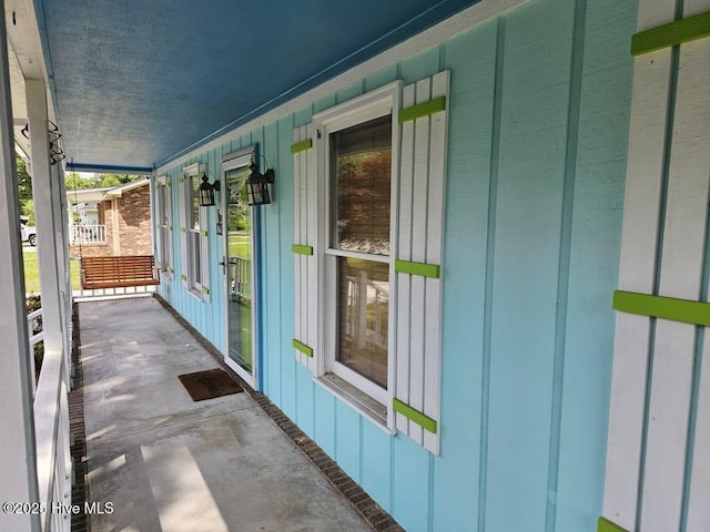 view of patio with covered porch