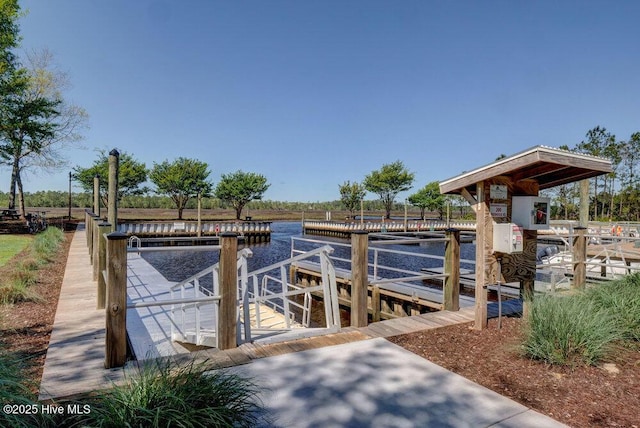 489 Broomsedge Ct SE, Bolivia, NC 28422 - dock featuring a water view