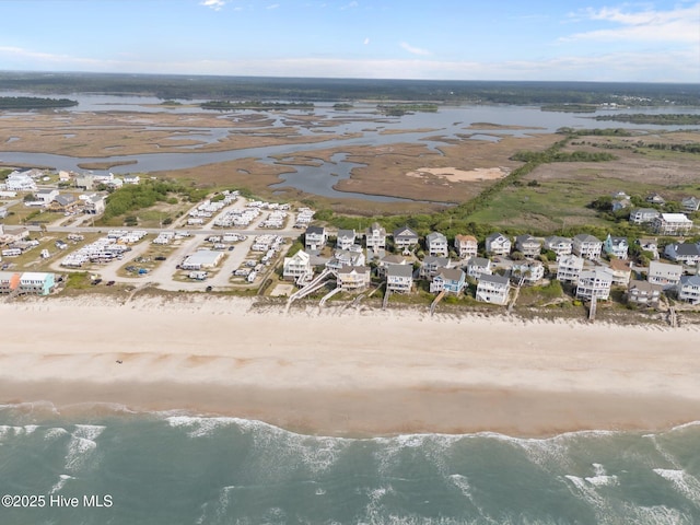 126 S Permuda Wynd Dr, North Topsail Beach, NC 28460 - aerial perspective of suburban area featuring extended coastline