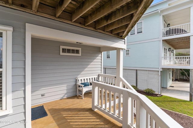 126 S Permuda Wynd Dr, North Topsail Beach, NC 28460 - view of deck