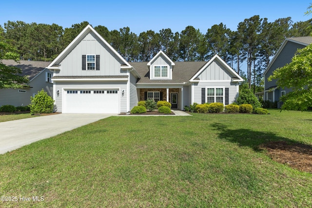 365 W Goldeneye Ln, Sneads Ferry, NC 28460 - traditional-style home with board and batten siding, driveway, and a front yard