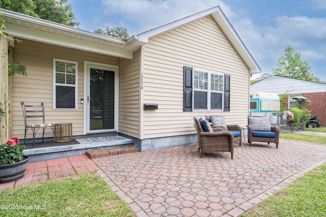 exterior space with a patio area