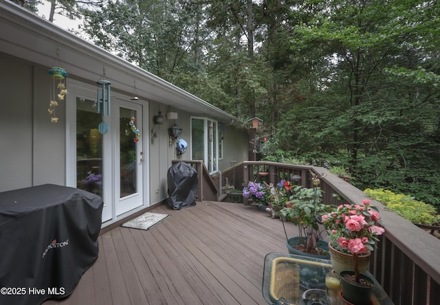 1 Collett Ln, Pinehurst, NC 28374 - deck featuring a grill