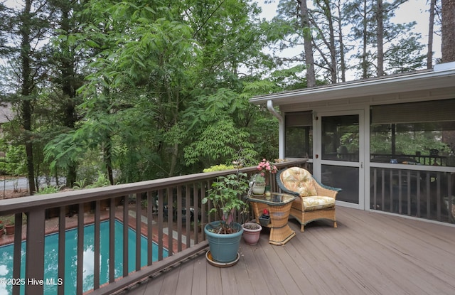 1 Collett Ln, Pinehurst, NC 28374 - deck with an outdoor pool