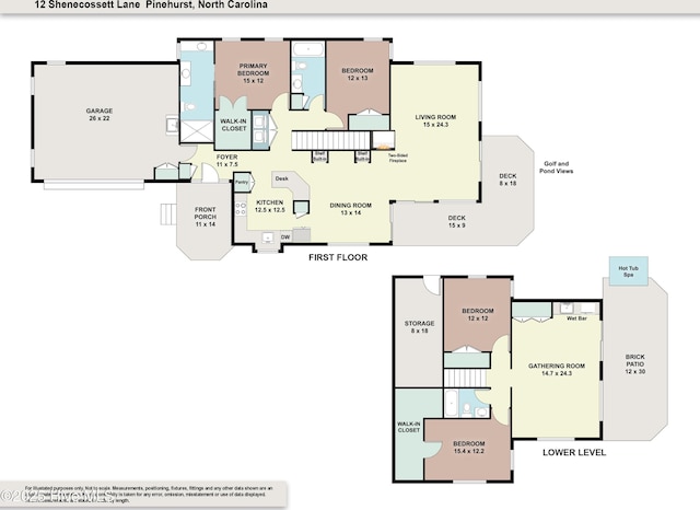 12 Shenecossett Ln, Pinehurst, NC 28374 - property floor plan