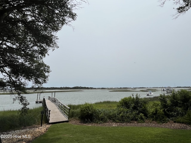 3243 Marsh View Dr SW, Supply, NC 28462 - dock area featuring a water view
