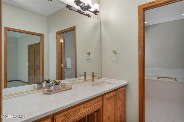 bathroom with vanity
