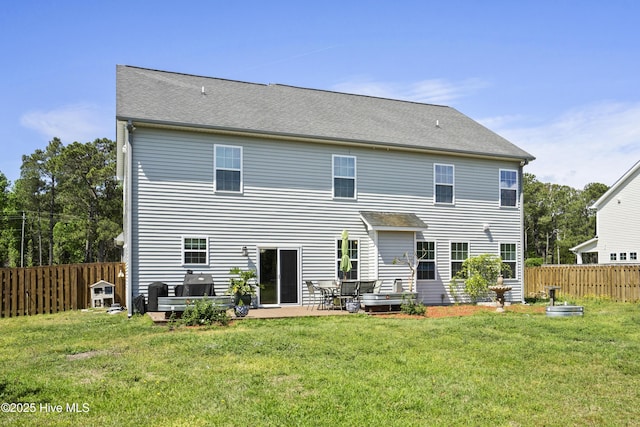 1427 Hammocks Beach Rd, Swansboro, NC 28584 - rear view of house with a patio