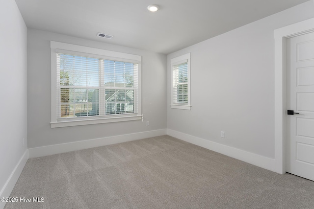 738 Hollybriar Loop Rd SE, Bolivia, NC 28422 - carpeted spare room featuring baseboards and recessed lighting