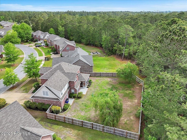 819 Merestone Dr, Leland, NC 28479 - aerial view of residential area with a forest