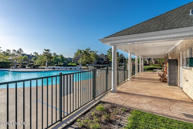view of community pool