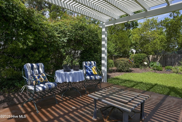 429 Canvasback Ln, Sneads Ferry, NC 28460 - view of patio with a pergola