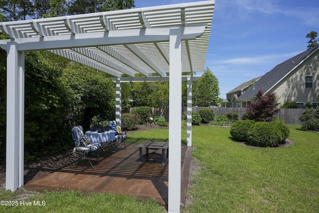 429 Canvasback Ln, Sneads Ferry, NC 28460 - view of patio featuring a pergola