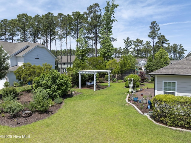 429 Canvasback Ln, Sneads Ferry, NC 28460 - view of green lawn featuring a pergola