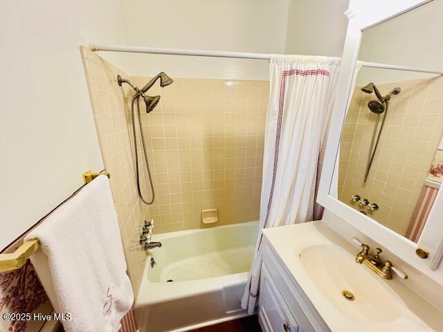 45 Hb Lewis Rd, Clinton, NC 28328 - full bath with shower / bath combination with curtain and vanity