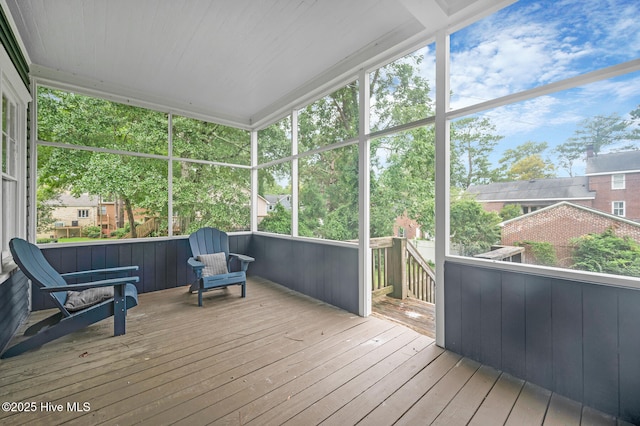 view of sunroom
