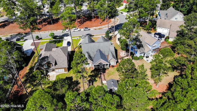 aerial perspective of suburban area